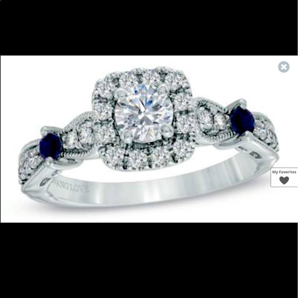 Vera Wang Engagement Ring Vintage Style